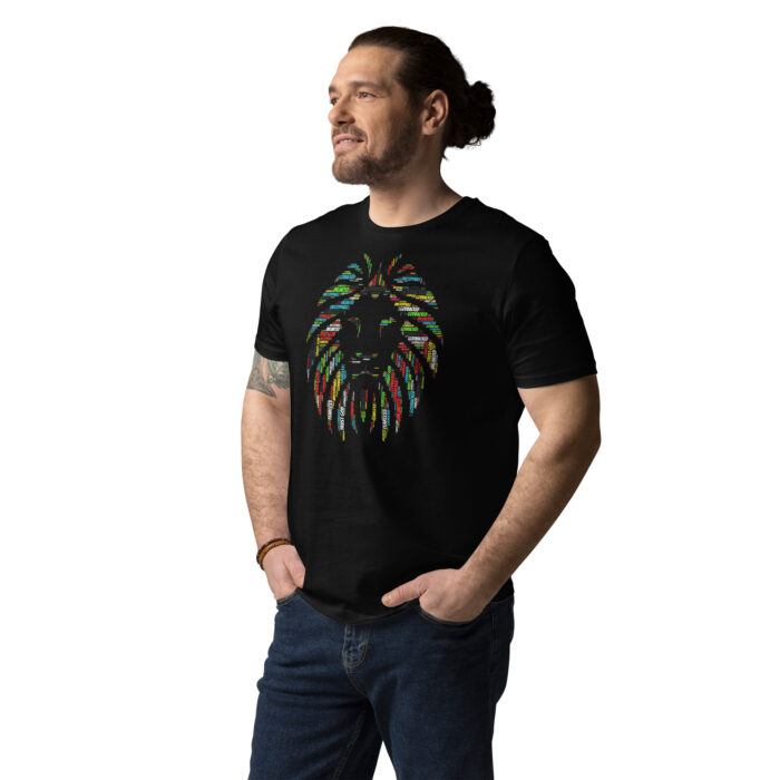 Unisex "Colored Lion of Judah" organic cotton t-shirt