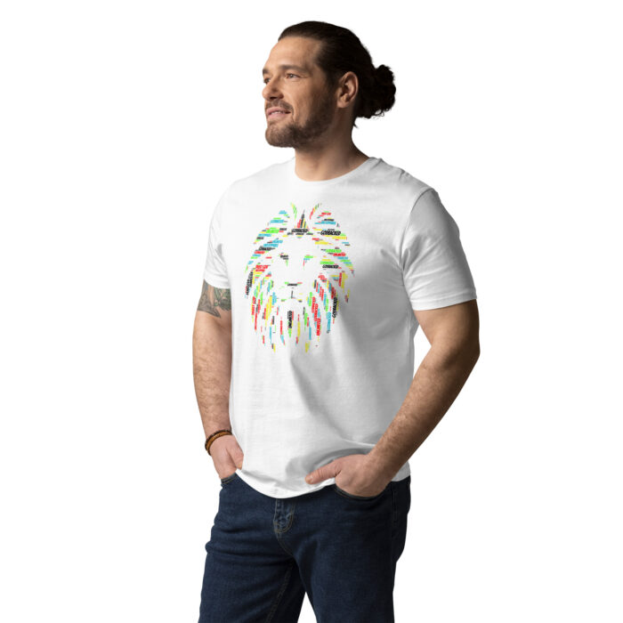 Unisex "Colored Lion of Judah" organic cotton t-shirt - Image 6