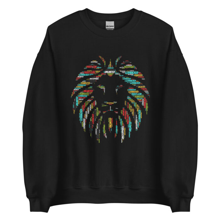 Lion of Judah Plain Unisex Sweatshirt - Image 2