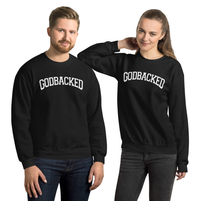 Godbacked Curved Unisex Sweatshirt